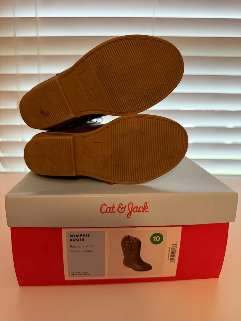 Cat & Jack Brown Toddler Western Memphis Boots